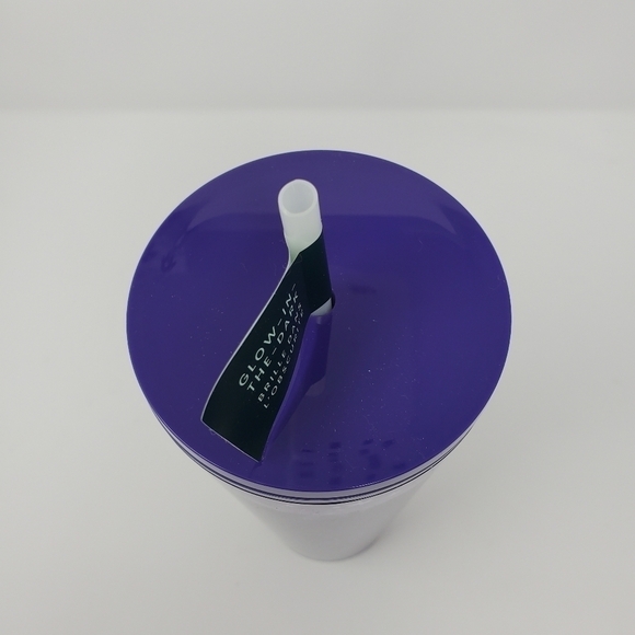 STARBUCKS NWT PURPLE AND BLACK FOREST GLOW IN THE DARK 24 OZ TUMBLER - Picture 9 of 12